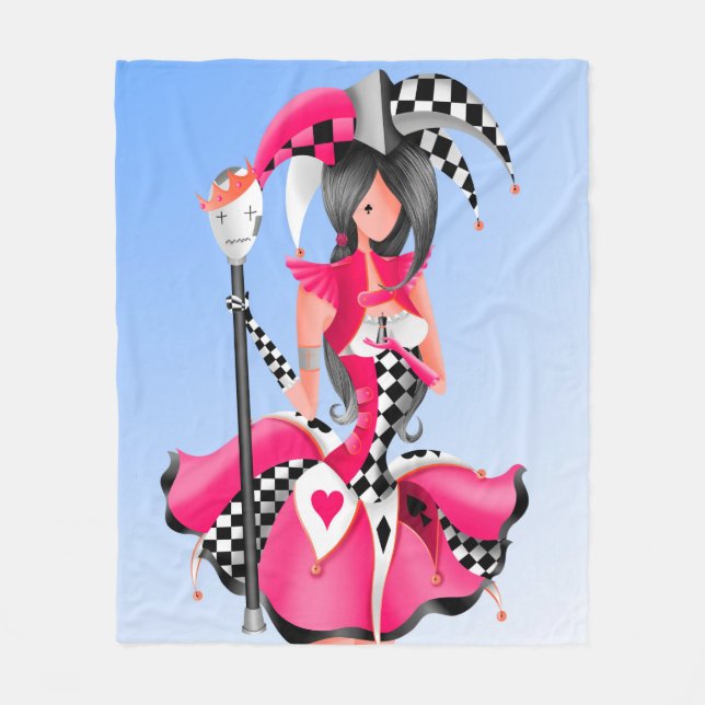 Quirky Jester och Puppet Fleecefilt (Framsidan)