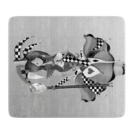 Quirky Jester och Puppet kung Chopping Board