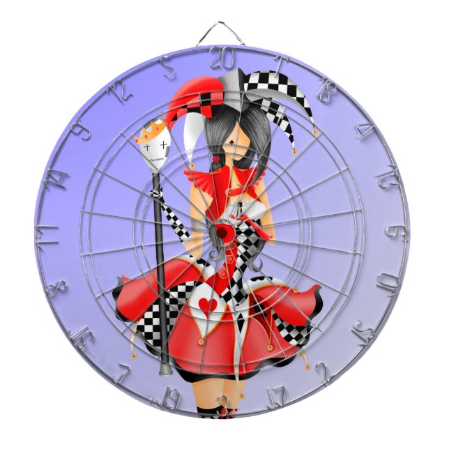 Quirky Jester & Puppet Kung Dartboard Darttavla (Framsidan)