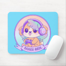 Quirky Kawaii Video Gamer Girl Hund Musmatta