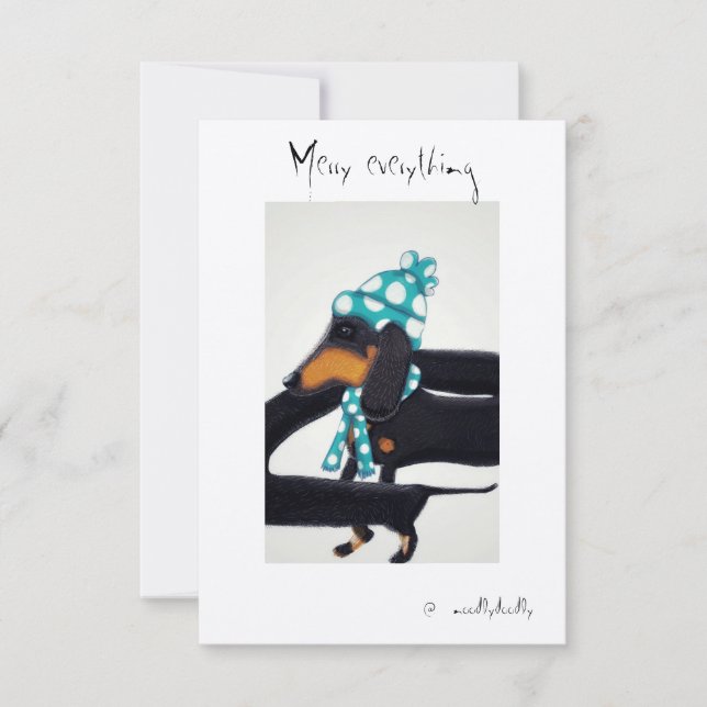 Quirky-kort för kära tack kort (Framsida)