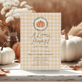 Quirky Little Pumpkin Baby Shower Inbjudningar