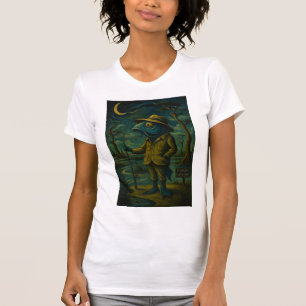 Quirky Louisiana Bayou Fish-snubben T Shirt