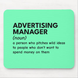 Quirky Marknadsföring Manager-definition Musmatta