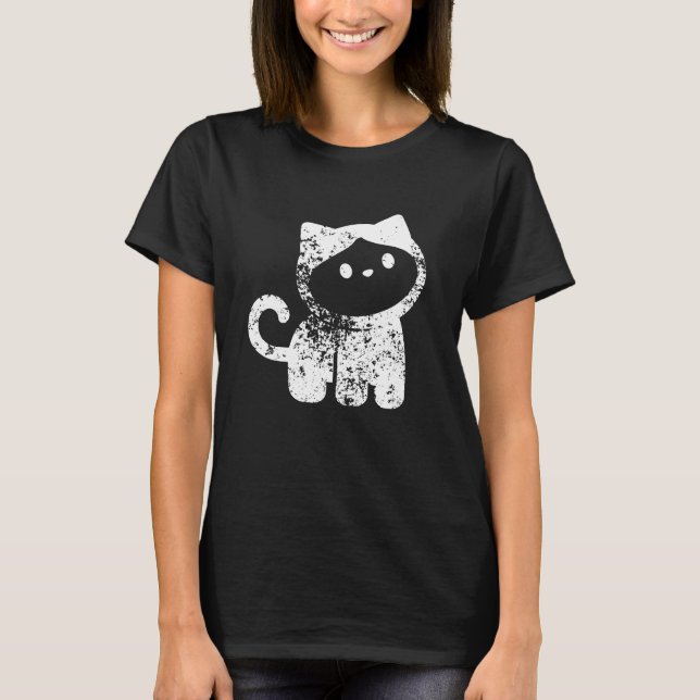 Quirky Monkey i en Cat Kostym-minimal T Shirt (Framsida)