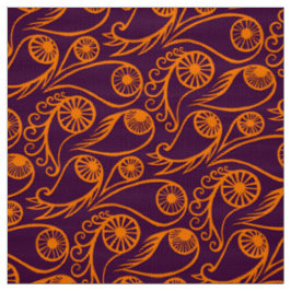 Quirky Paisley Öga Mönster Creepy Funny Halloween Tyg
