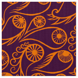 Quirky Paisley Öga Mönster Creepy Funny Halloween Tyg