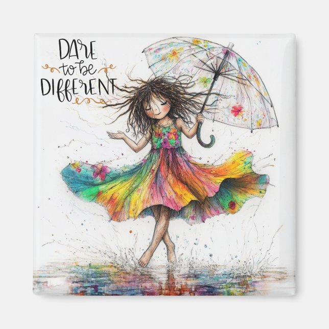 Quirky Parbrella Girl var inte Magnet (Framsidan)