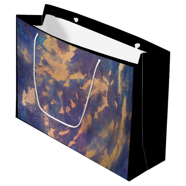 Quirky Party | Lila Turcos Blue Guld Splatter (Framsidan Vinklad)