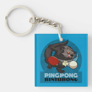 Quirky Ping Pong Binturong Table Tennis Player