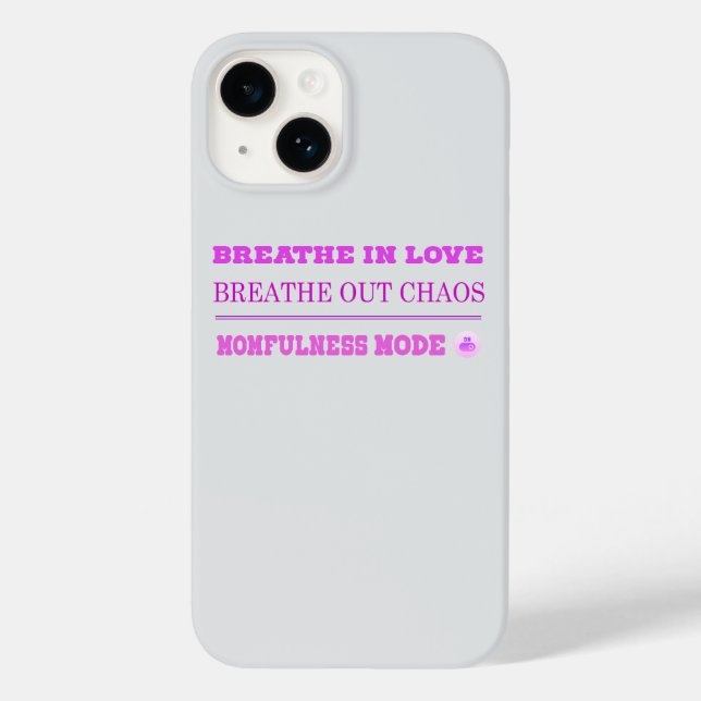 Quirky Pink Momfulness Mode ON – Breathe Love (Baksida)