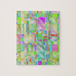 Quirky Quilt Abstract Design Puzzle Pussel