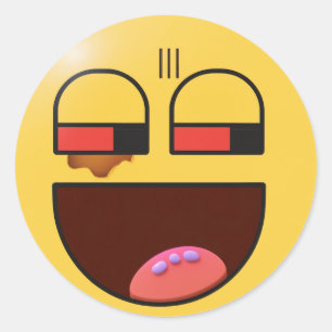 "Quirky Quips: Superskoj Sticker" Runt Klistermärke