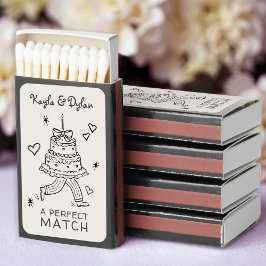 Quirky Running Wedding Cake Hand Drawn Doodles