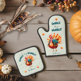 Quirky Sage Grönt Watercolor Turkey Thanksgiving