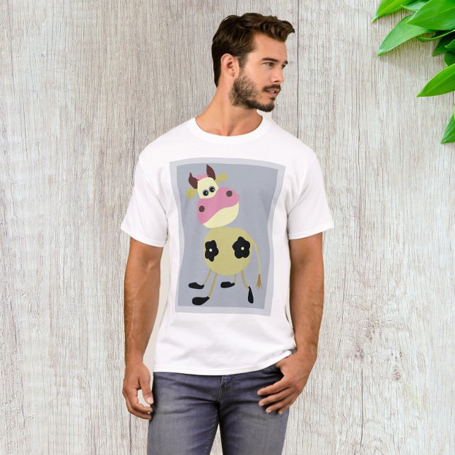Quirky Tecknad Cow Roligt Farm Animal T Shirt (Skapare uppladdad)