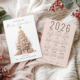 Quirky Träd 2026 Calendar God jul Julkort