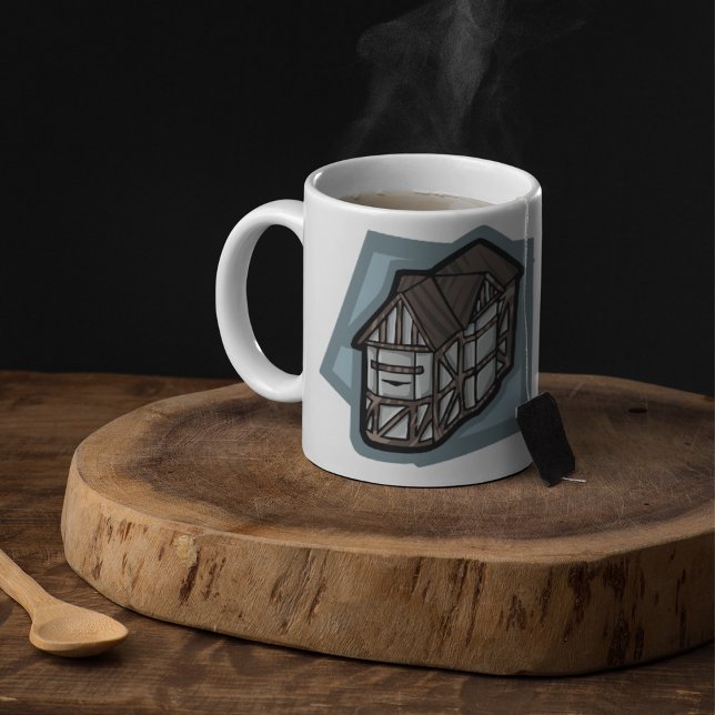 Quirky Tudor House Medieval Architecture Kaffemugg (Skapare uppladdad)