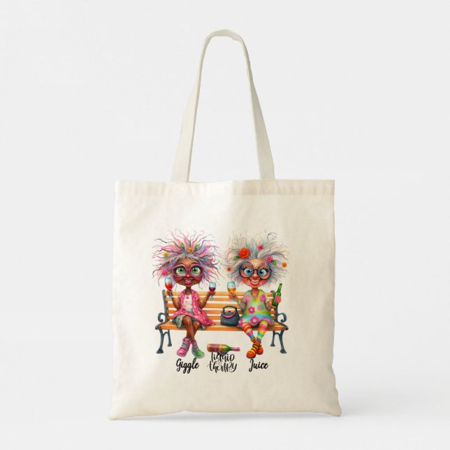 Quirky Vin Dam Therapy Tote Bag Tygkasse (Baksida)