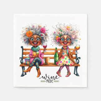 Quirky Vin Dam Vin Mode Pappersservett