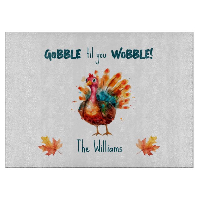 Quirky Watercolor Turkey Rectangular (Framsidan)