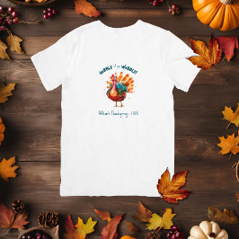 Quirky Watercolor Turkey Thanksgiving T Shirt
