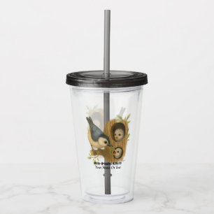Quirky White-Brested Nuthatch Take Away Mugg