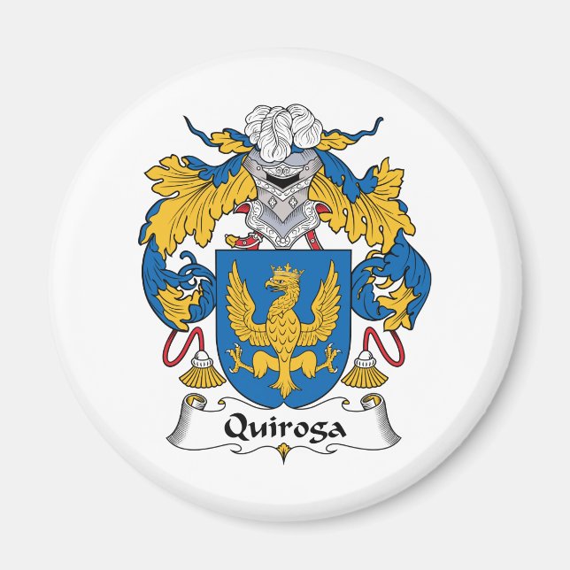 Quiroga Family Crest Magnet (Framsidan)