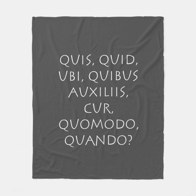 Quis Quid Ubi Quibus Auxiliis Cur Quomodo Quando Fleecefilt (Framsidan)