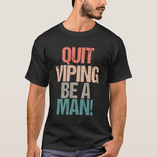 Quit Vig BE A T Shirt (Framsida)