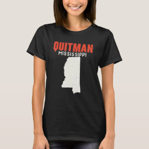 Quitman Mississippi USA State America Travel Missi T Shirt