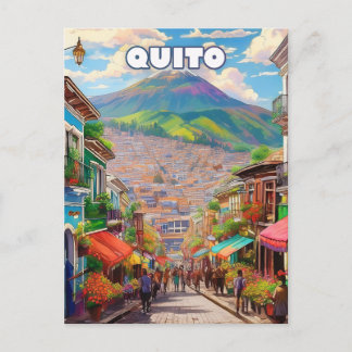 Quito, a city perched in the Andes Vykort