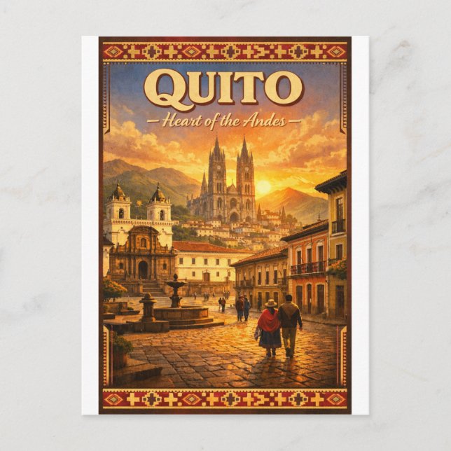 QUITO – Anderna mittpunkt Vykort (Framsida)