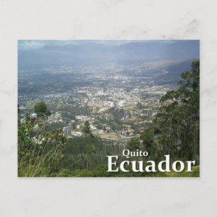 Quito, Ecuador från Metropolitano Park Vykort