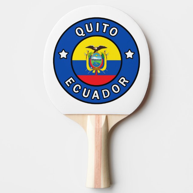 Quito Ecuador Pingisracket (Framsidan)