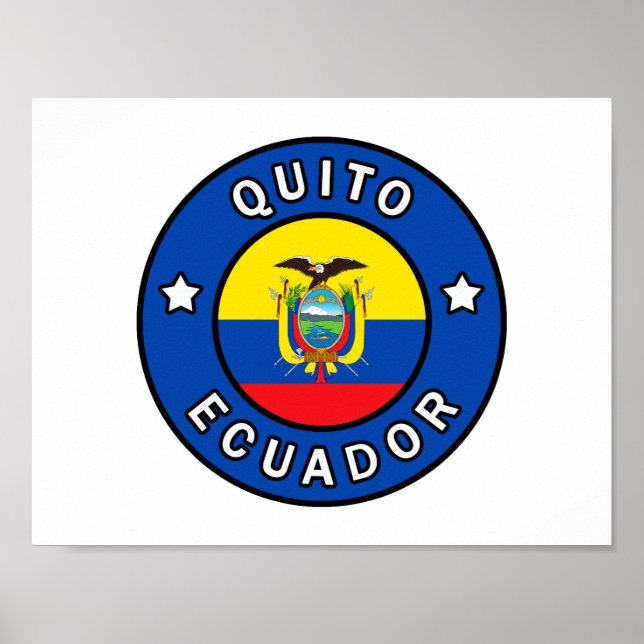 Quito Ecuador Poster (Framsidan)