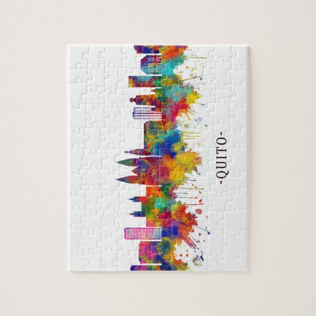 Quito Ecuador Skyline Pussel (Vertikal)