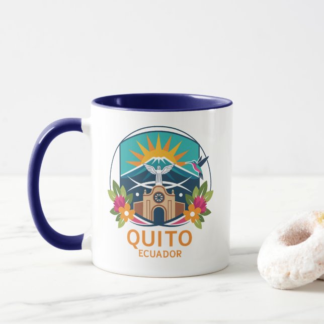 Quito Ecuador Sydamerika Mugg (Med munk)
