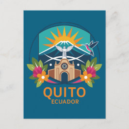 Quito Ecuador Sydamerika Vykort