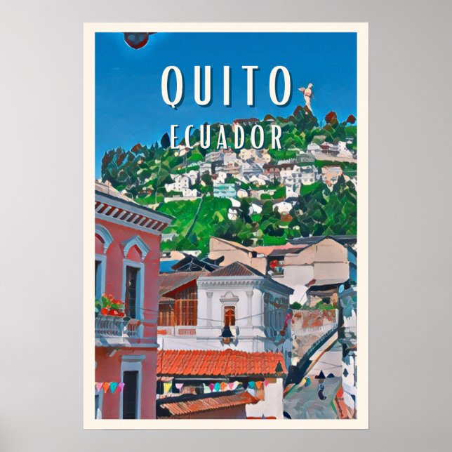 Quito, la capitale équatorienne poster (Framsidan)