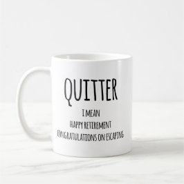 Quitter Pension Gift, Funny Pension Gift Co. Kaffemugg