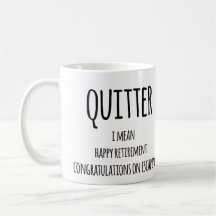 Quitter Pension Gift, Funny Pension Gift Co.