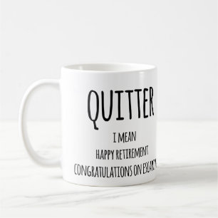Quitter Pension Gift, Funny Pension Gift Co. Kaffemugg