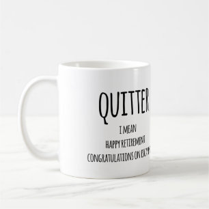 Quitter Pension Gift, Funny Pension Gift Kaffemugg