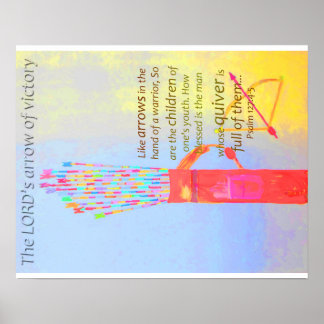 Quiver-Fullt på pilar Poster