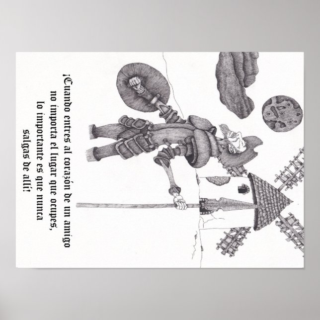 Quixote om frimedborgarskap poster (Framsidan)