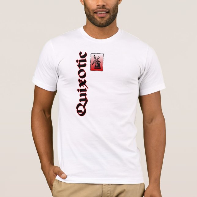 Quixotic kvarnalauniversitetslärare Quijote T-shirt (Framsida)