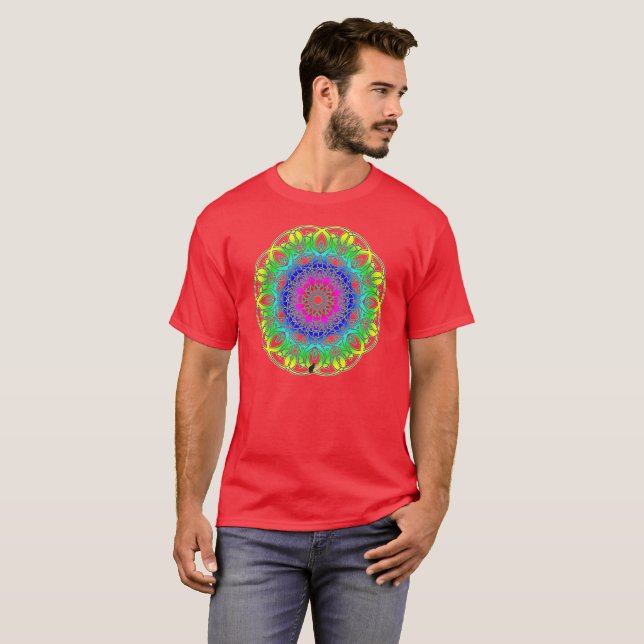 Quixotic Spectra Glyph Tee Shirt (Hel framsida)