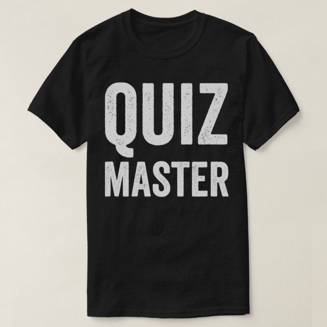 Quiz Master Trivia Night Game Show Host Gift T Shirt (Design framsida)