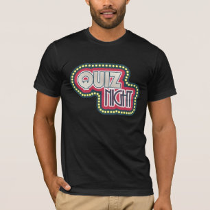 Quiz Night Trivia Party Bright Ljus T-shirt